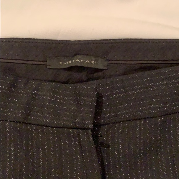 Elie Tahari Straight Leg Slacks Size 8 Black - Picture 5 of 7